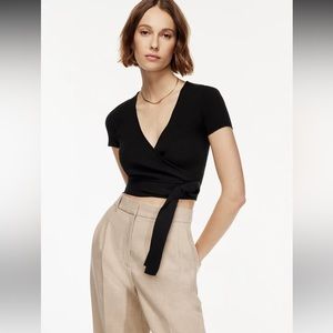 Wilfred All Tied Up Sweater Small Black